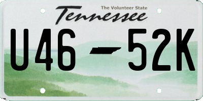 TN license plate U4652K