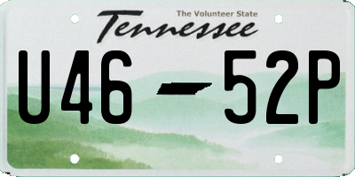 TN license plate U4652P