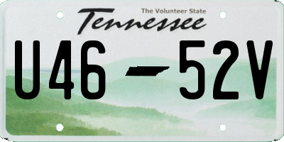 TN license plate U4652V