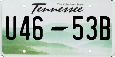 TN license plate U4653B