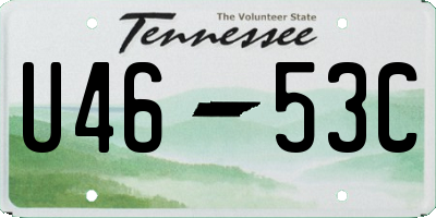 TN license plate U4653C