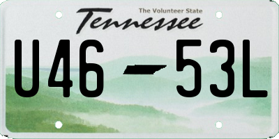 TN license plate U4653L