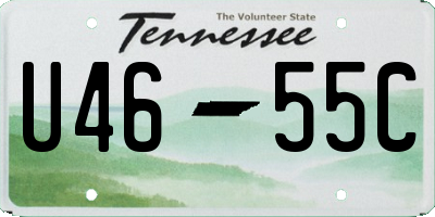 TN license plate U4655C