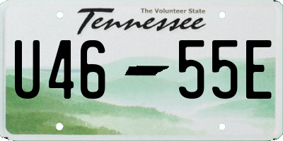TN license plate U4655E