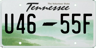 TN license plate U4655F