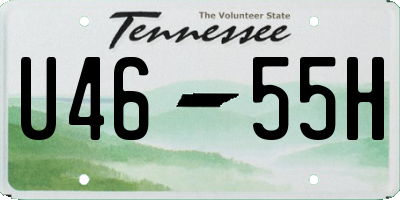 TN license plate U4655H