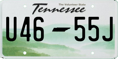 TN license plate U4655J