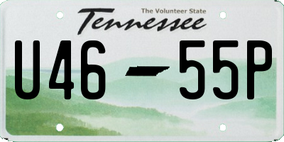 TN license plate U4655P