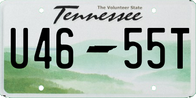 TN license plate U4655T