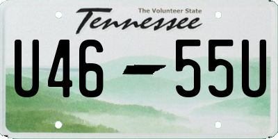 TN license plate U4655U
