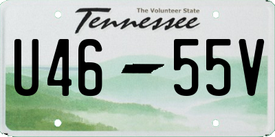 TN license plate U4655V