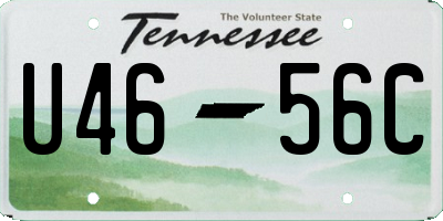 TN license plate U4656C