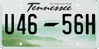 TN license plate U4656H