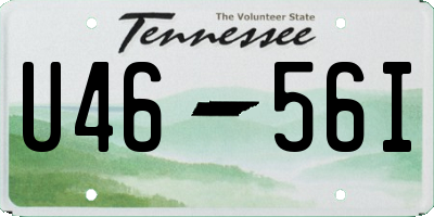 TN license plate U4656I