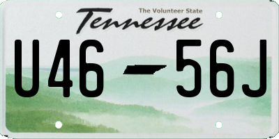 TN license plate U4656J