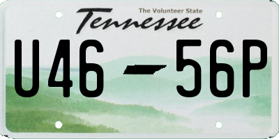 TN license plate U4656P