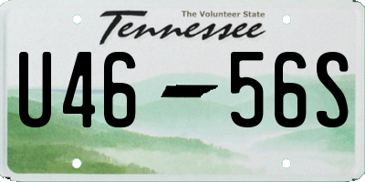TN license plate U4656S
