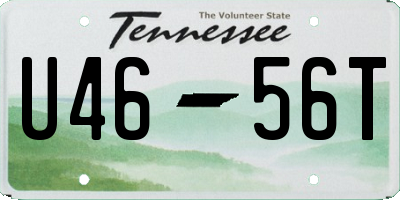 TN license plate U4656T