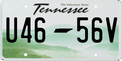 TN license plate U4656V
