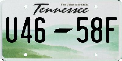 TN license plate U4658F