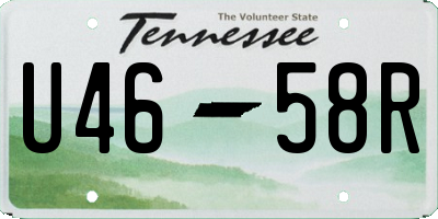 TN license plate U4658R