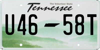 TN license plate U4658T