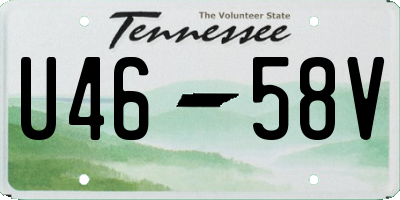TN license plate U4658V