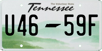 TN license plate U4659F
