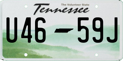 TN license plate U4659J