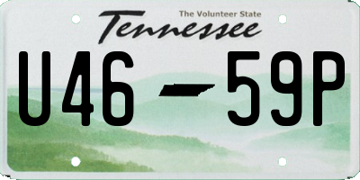 TN license plate U4659P