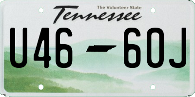 TN license plate U4660J