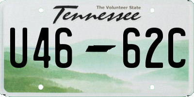 TN license plate U4662C
