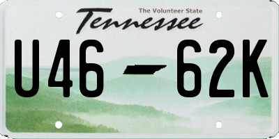 TN license plate U4662K