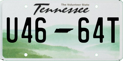 TN license plate U4664T