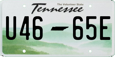 TN license plate U4665E