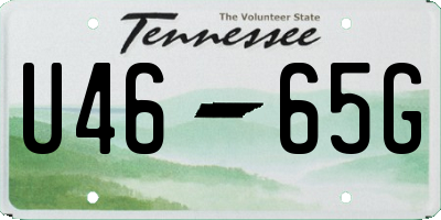 TN license plate U4665G
