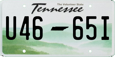 TN license plate U4665I