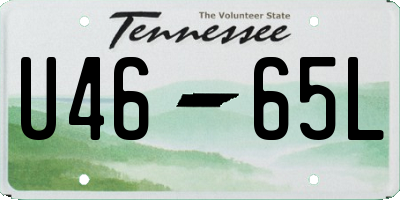 TN license plate U4665L