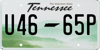 TN license plate U4665P