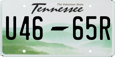 TN license plate U4665R