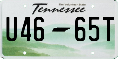 TN license plate U4665T