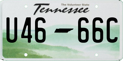 TN license plate U4666C