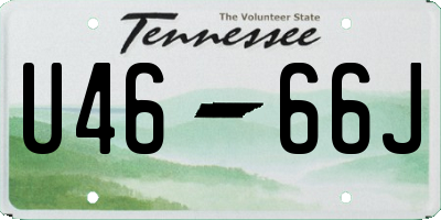 TN license plate U4666J