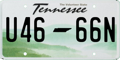 TN license plate U4666N