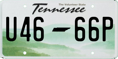 TN license plate U4666P