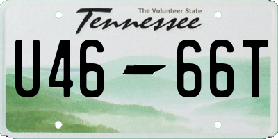 TN license plate U4666T