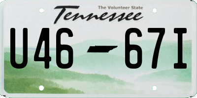 TN license plate U4667I