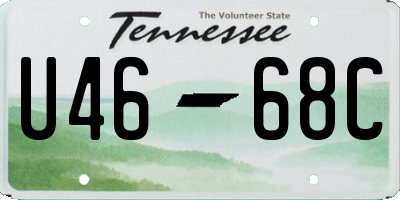 TN license plate U4668C