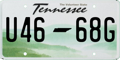 TN license plate U4668G