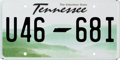 TN license plate U4668I